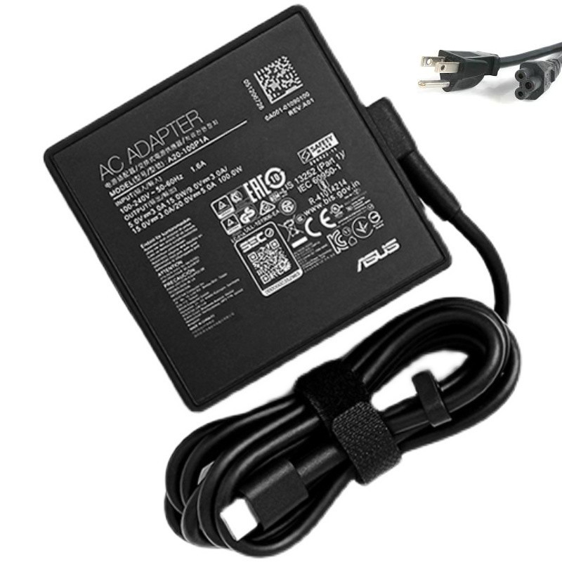 100W USB-C Asus ROG Flow X13 GV301QC-K6003T Charger AC Adapter