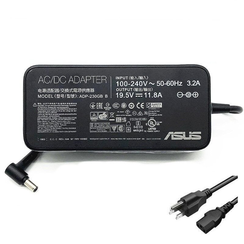 19.5V 11.8A Asus TUF FX505DT-BQ478 AC Adapter Charger
