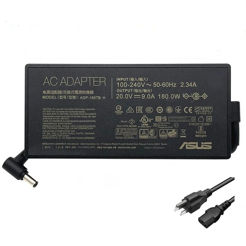 180W 20V Asus A17 TUF766IU Charger AC Adapter Cord