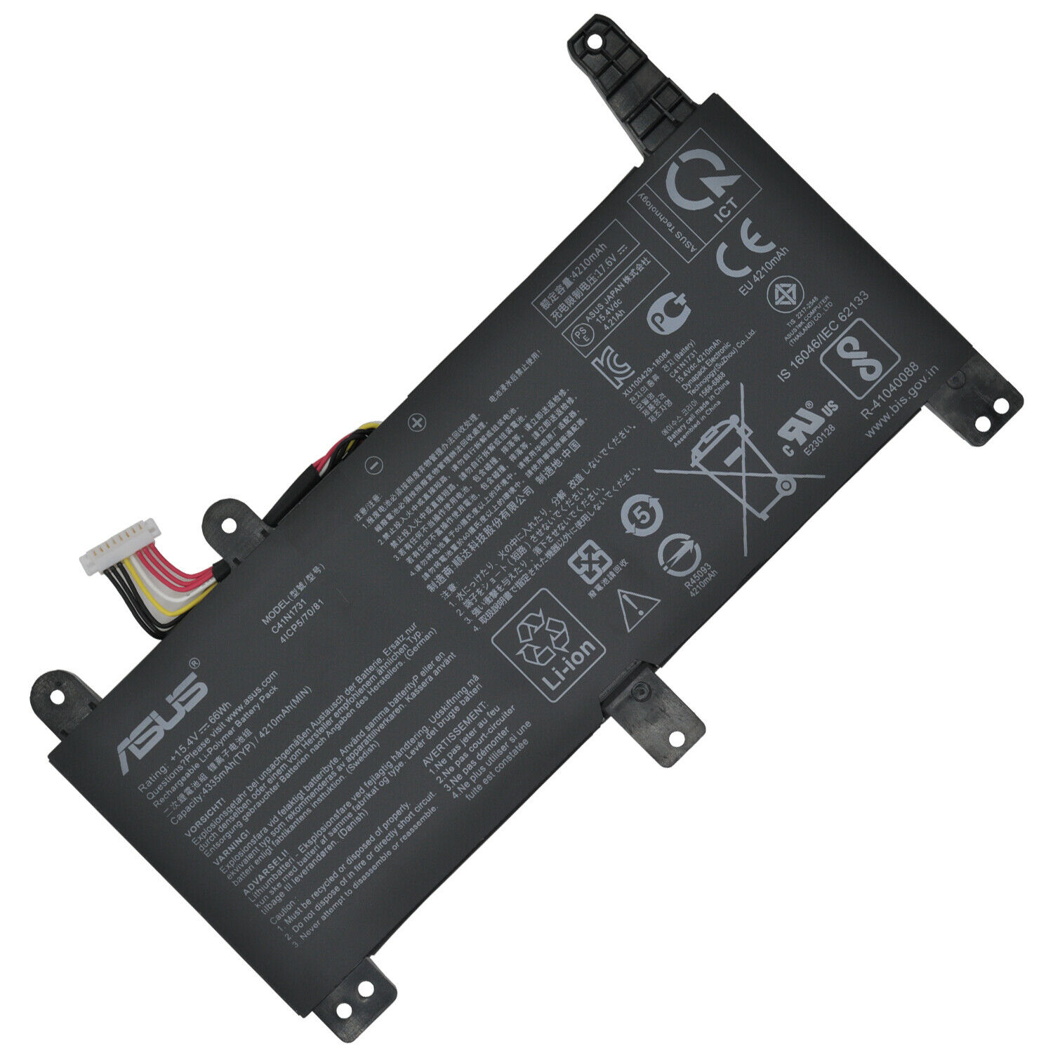 66Wh Asus ROG Strix G712LV-EV023T Battery