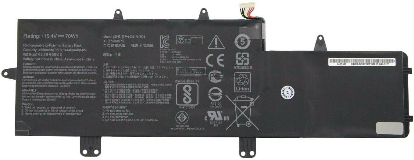 Asus ZenBook Pro 14 UX480FD-E1044T 15.4V 70Wh 4550mAh Battery