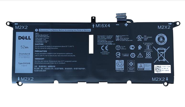 52Wh Dell XPS 13-9380-D1905TG Battery