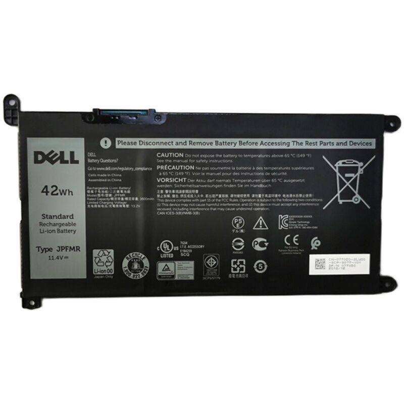 42Wh Dell Chromebook 3400 3100 Series Battery