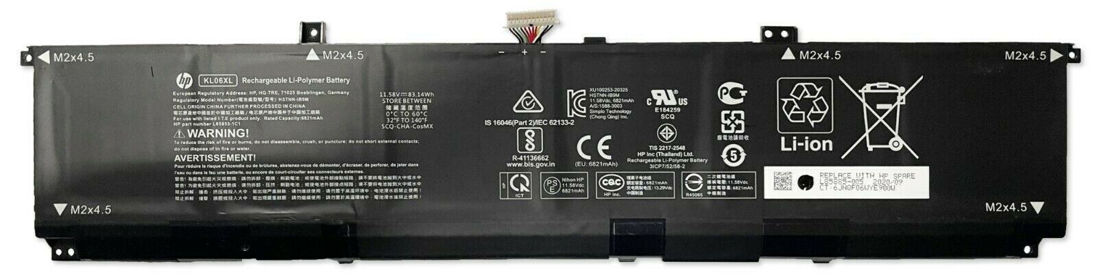 HP ENVY 15-ep0021nw 15-ep0022nw Battery 6-cell 83Wh