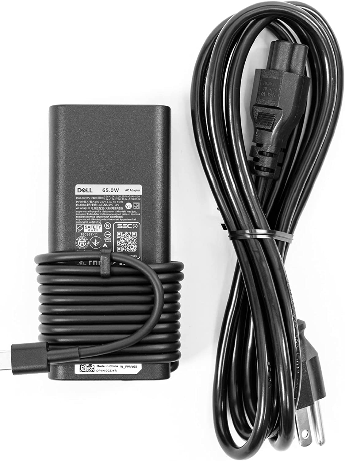 65W Dell Latitude 13 7310 (XH9FR) USB-C AC Adapter Charger Power Cord